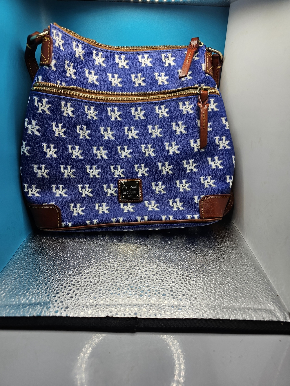 Dooney & Bourke University of Kentucky Blue Canvas Crossbody Bag